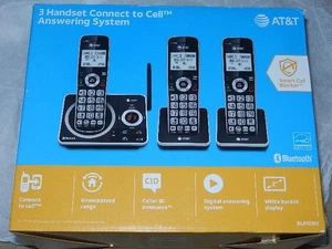 NEU AT&T DLP72362 3 Mobilteile Schnurlose Telefone Anrufbeantworter DLP 72362 Bluetooth - Bild 1 von 10