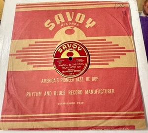 The Marshall Brothers 78 Who'll Be The Fool /Mr. Santa’s Boogie SAVOY VG++ HEAR - Picture 1 of 3