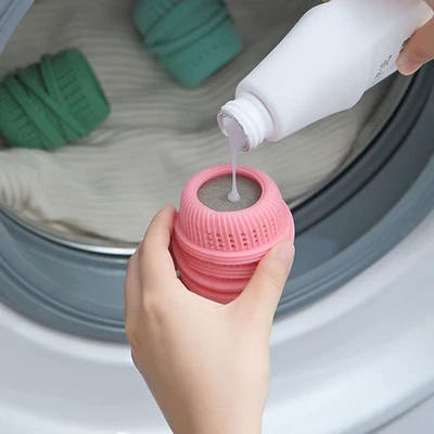 Detergent Dispenser Ball for Washing Machine – Reusable Laundry Softener Ball - Image 1 of 4