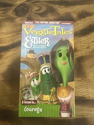 NEW VeggieTales Esther The Girl Who Became Queen Lesson in Courage VHS 2000 - Image 1 of 4