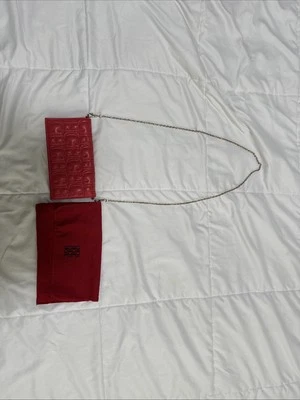 Authentic Carolina Herrera red leather cross body (Great Condition, Dust Bag) - Image 1 of 4