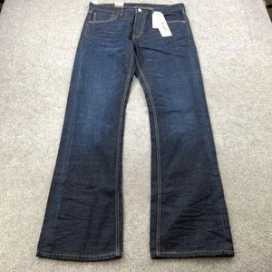 Pantalones de mezclilla Levi's 527 para hombre 33x32 azul ajustados corte bota tiro bajo índigo oscuro - Imagen 1 de 10