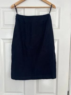 Warehouse Black Skirt With Side Spilts - size 10 - Image 1 of 4