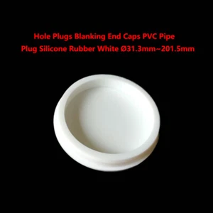 Tapones de orificio tapas de extremo de blanqueo PVC tapón de tubería goma silicona blanco Ø31,3 mm ~ 201,5 mm - Imagen 1 de 10