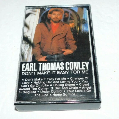 NICE EARL THOMAS CONLEY DON'T MAKE IT EASY FOR ME PREOWNED CASSETTE Foto 1 de 2