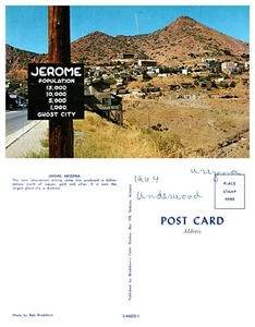 Ghost Town Jerome, Arizona Vintage Chrome PC - Picture 1 of 1
