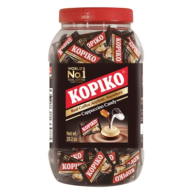 Kopiko Cappuccino Candy 28.21 oz Jar Hard Coffee Candy 1pk by US SELLER - Image 1 of 4