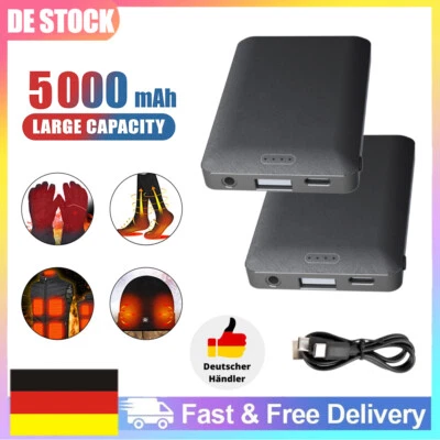 MARKENLOS 2Pack Mini 5000mAh Powerbank Akku für Beheizbare Beheizte Jacke Weste USB 5V 2A