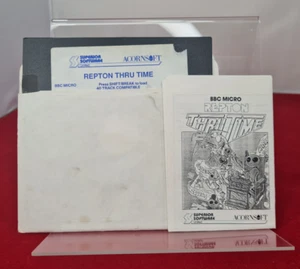 Repton à Travers Temps 13.3cm Disque pour Acorn BBC Micro & Instructions 1988 - Picture 1 of 1