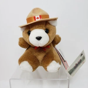 Peluche RCMP Canada GRC orso marrone polizia canadese reale 6" - Foto 1 di 6