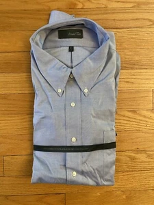 NWT Vintage Marshall Fields Cotton Non Iron Dress Shirt Mens 18.5 37 - Picture 1 of 6