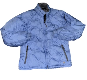 Mountain Hardwear Women’s Puffer Jacket Medium Blue Full Zip Warm Winter Coat - Picture 1 of 6