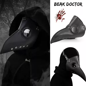Plague Doctor Mask Halloween Costume Plague Mask Medieval Gothic Cosplay Bird Mask - Picture 1 of 12