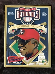 Washington Nationals Inaugural First Season Spring Training Edition Program 2005 - Picture 1 of 1