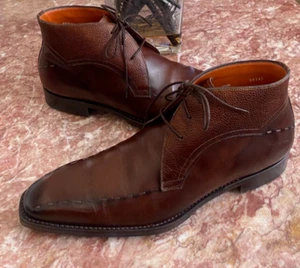 Mezlan Platinum Moriles Chiseled-Toe Chukka Boots Made In Spain 11.5M EUC, $900 - Picture 1 of 13