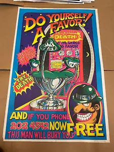 Vintage 1973 G P Publishing Do Yourself A Favor Blacklight Poster 35" x 23" - Picture 1 of 2