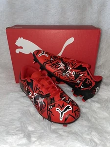 Nuevos botines de fútbol Puma Ultra Play Jr CP FG AG niños talla 13c rojo negro 107409-01 - Imagen 1 de 10