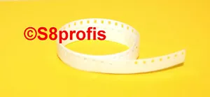 Normal 8 Filmvorspann/ Filmnachspann/ Leaderfilm*Meterware*, weiß - Bild 1 von 1