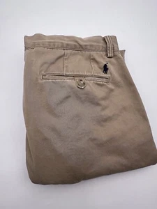 Ralph Lauren Polo Hose Herren 34x34 hellbraun flache Vorderseite Chino Passform 34x33 - Bild 1 von 17
