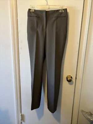 Jenne Maag Flat Front Olive Green Straight Leg Stretchy Dress Pants Size S - Image 1 of 4