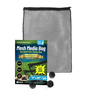 Bolsas de malla Aquatic Experts para medios de filtro de bolas biológicas - filtración de acuario/estanque - Imagen 1 de 48