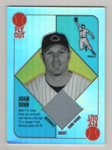2003 Topps Chrome Red Back Relics Adam Dunn Reds Game Used Jersey BV$6 - Picture 1 of 1