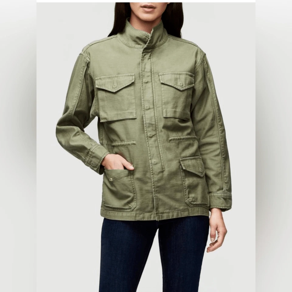 Frame Denim Service Military Utility Cargo Jacket. New L RRP £316.65 - Image 1 of 4