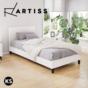 Artiss Bed Frame King Single Size Boucle NEO - Picture 1 of 9