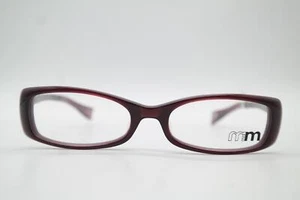 Alain Mikli Mo116 Wine Red Silver Oval Glasses Frame Eyeglasses New - Picture 1 of 6