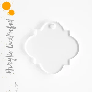 Acryl Schlüsselanhänger Rohling 3" VIERFOLIE 1/8" dick (klar & Farben) Packung 25-50 LASER  - Bild 1 von 4