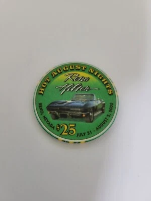 $25 Reno Hilton Casino, NV. "Hot August Nights" casino chip. LTD to 100 - Image 1 of 2