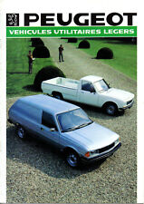 catalogue publicitaire PEUGEOT vehicules utilitaires leger 305 504 pick-up cabin