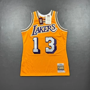 100% Authentic Wilt Chamberlain Mitchell Ness 71 72 Lakers Jersey Size 44 L Men - Picture 1 of 6