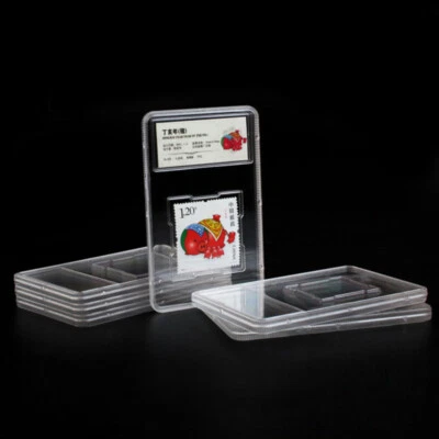 Clear Stamp Storage Box Plastic Stamps Collect Packaging DIY Coin Box Cases - Image 1 of 4