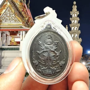 Wessuwan Dios Gigante Impermeable Colgante LP Pat Wat Huayduan Buda Tailandés Amuleto - Imagen 1 de 2