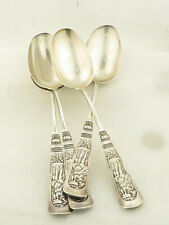 Antique Sterling Silver Fontainebleau Serving Spoons (4)