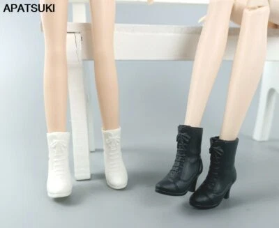 2 pares de zapatos de muñeca de moda para botas de muñeca de 11,5" botines de tacón alto para muñeca Blyth Foto 1 de 4