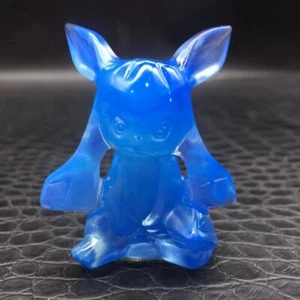 Natural Blue Opalite Crystal Carved Glacia Pocket Monster for Decoration 1PC - Picture 1 of 14