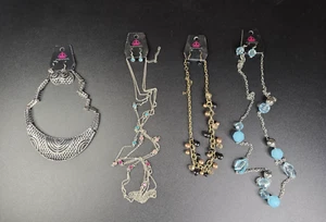 Paparazzi Jewelry Womens Necklace/Earring Sets Multicolor Mixed Metals 4 Pieces - Picture 1 of 8