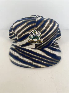VINTAGE Zubaz Notre Dame Fighting Irish Snap Back Hat Cap Football 90s - Picture 1 of 10
