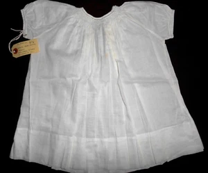 Vintage Handmade Conchita Cotton Smocked Baby Doll Dress Museum Deaccession - Picture 1 of 11