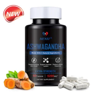 Ashwagandha Hard Capsules Immune Support Sexual Performance 60 Softgels - Bild 1 von 9