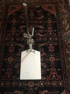 Kinematica ST-01-01 White Porcelain Lab Stand 23" T - 11" x 7.5" Base w/2 Clamps - Picture 1 of 10
