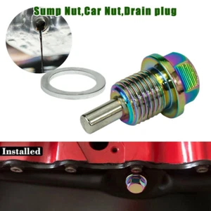 Magnetic Car Engine Oil Drain Plug Screw Nut Bolt Sump Nut Accessories M14×1.5 - Bild 1 von 14