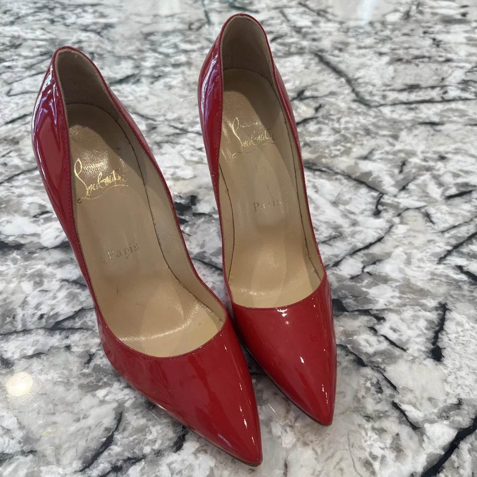 Christian Louboutin So Kate Pointed Toe Pump - Red, Size 38 - Image 1 of 4