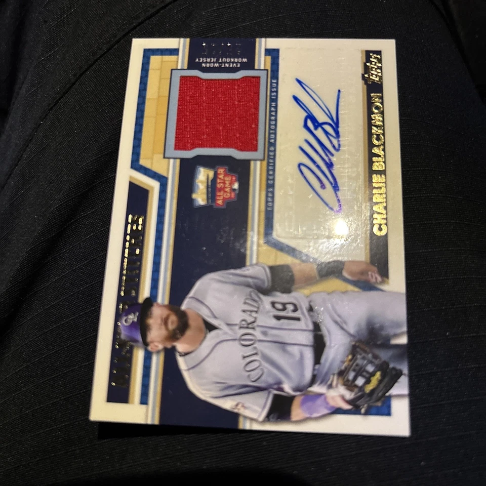 Actualización Topps All-Star Stitches 2014 automático/25 Charlie Blackmon #ASTAR-CB automático Foto 1 de 2