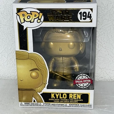 Kylo Ren Star Wars Funko Pop 194 Special Edition Gold Figure 2019 NEW Vaulted  - Image 1 of 4