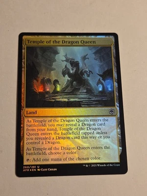 Temple of the Dragon Queen FOIL X1 AFR MTG 260/281 Uncommon  - Image 1 of 2