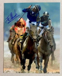 AUTOGRAFO JOCKEY JUNIOR ALVARADO FOTO 8x10 2025 KENTUCKY DERBY SOVRANITÀ #1 - Foto 1 di 1
