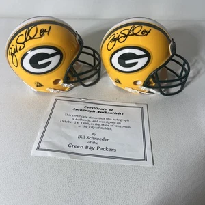 Bill Schroeder Green Bay Packers Signed Mini Helmet Authenticated - Picture 1 of 5